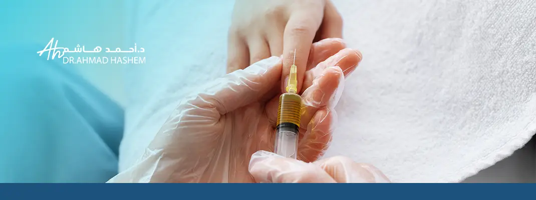 حقن اليدين فيلر الأصابع