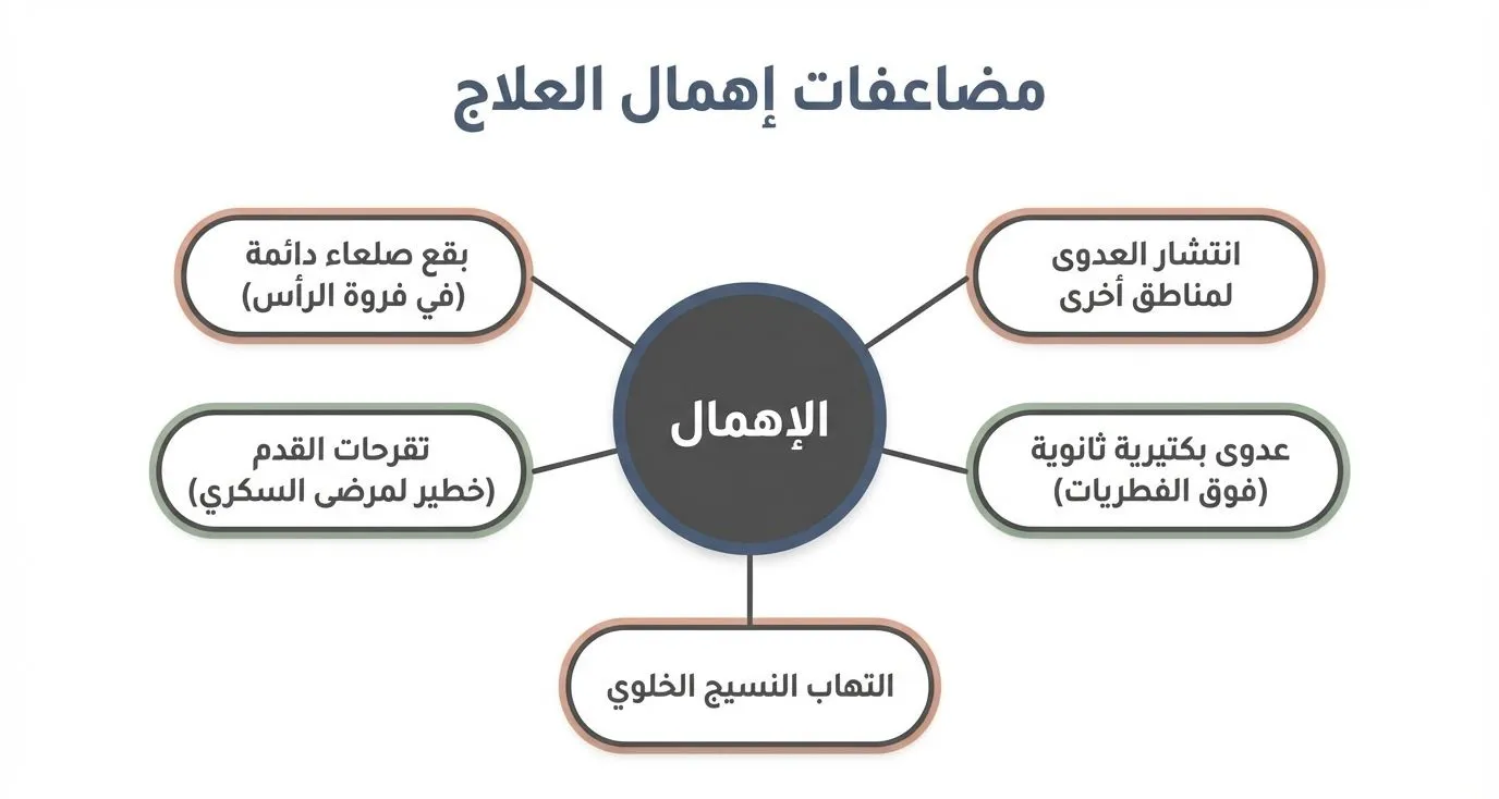 خريطة علاج فطريات الجلد