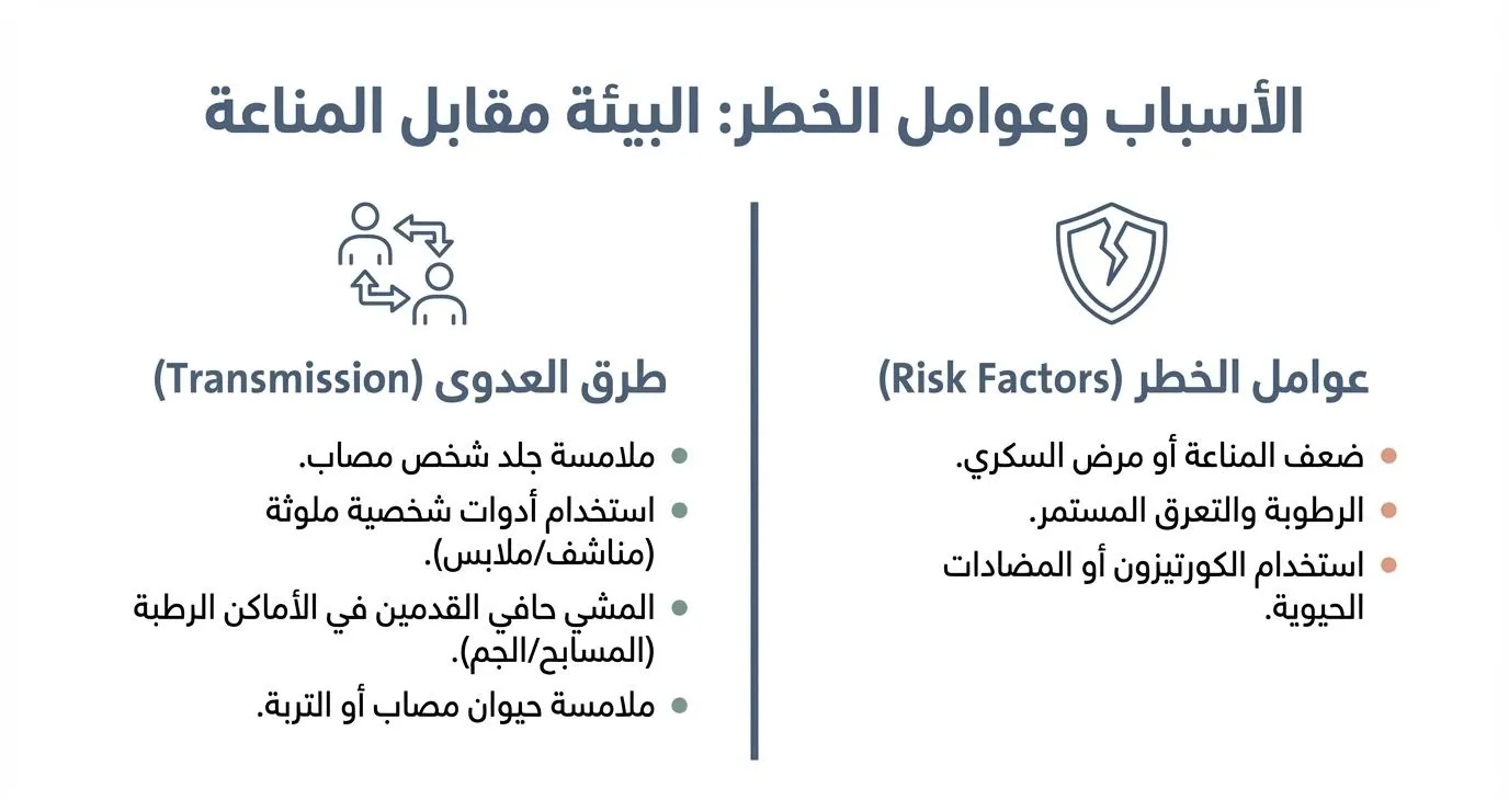 خريطة علاج فطريات الجلد