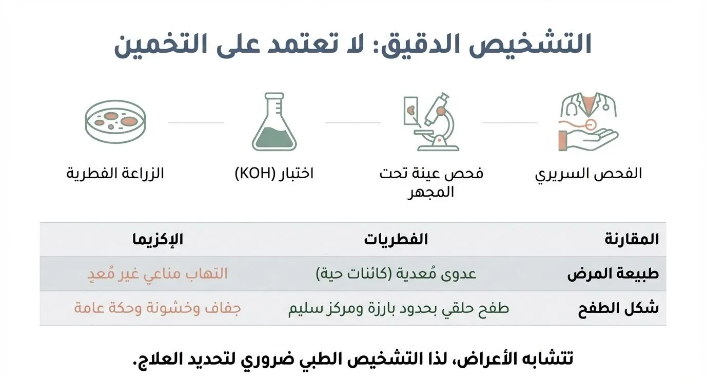 خريطة علاج فطريات الجلد