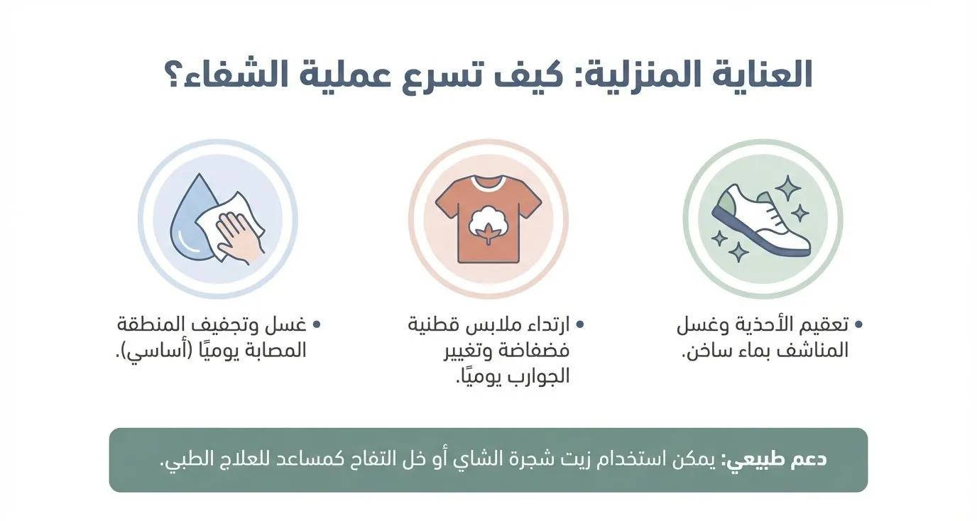 خريطة علاج فطريات الجلد