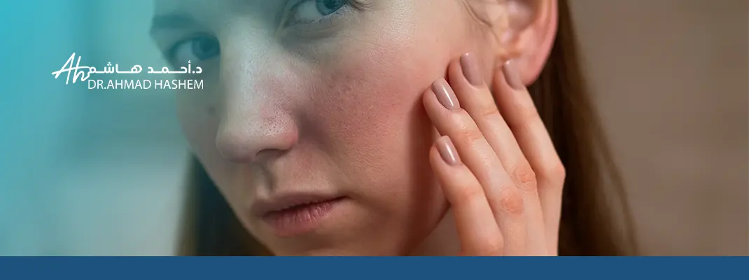 شكل البشرة الحساسة