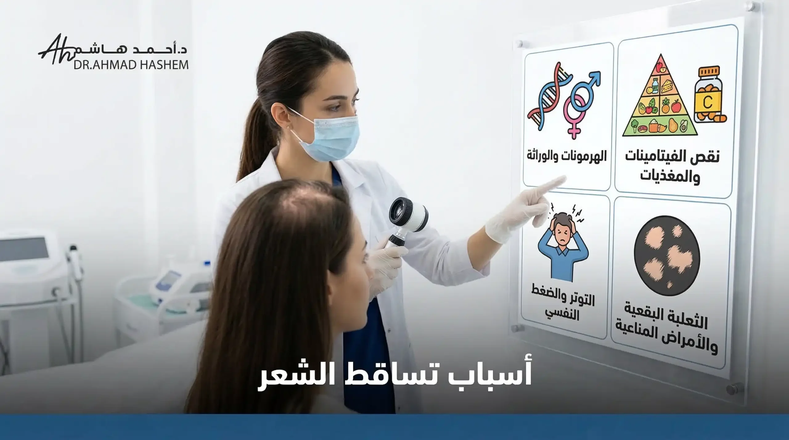 أسباب تساقط الشعر