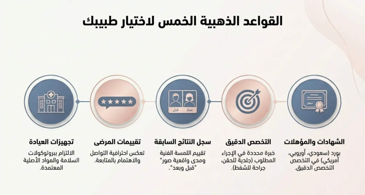 القواعد الذهبية لإختيار أفضل دكتور تجميل في جدة