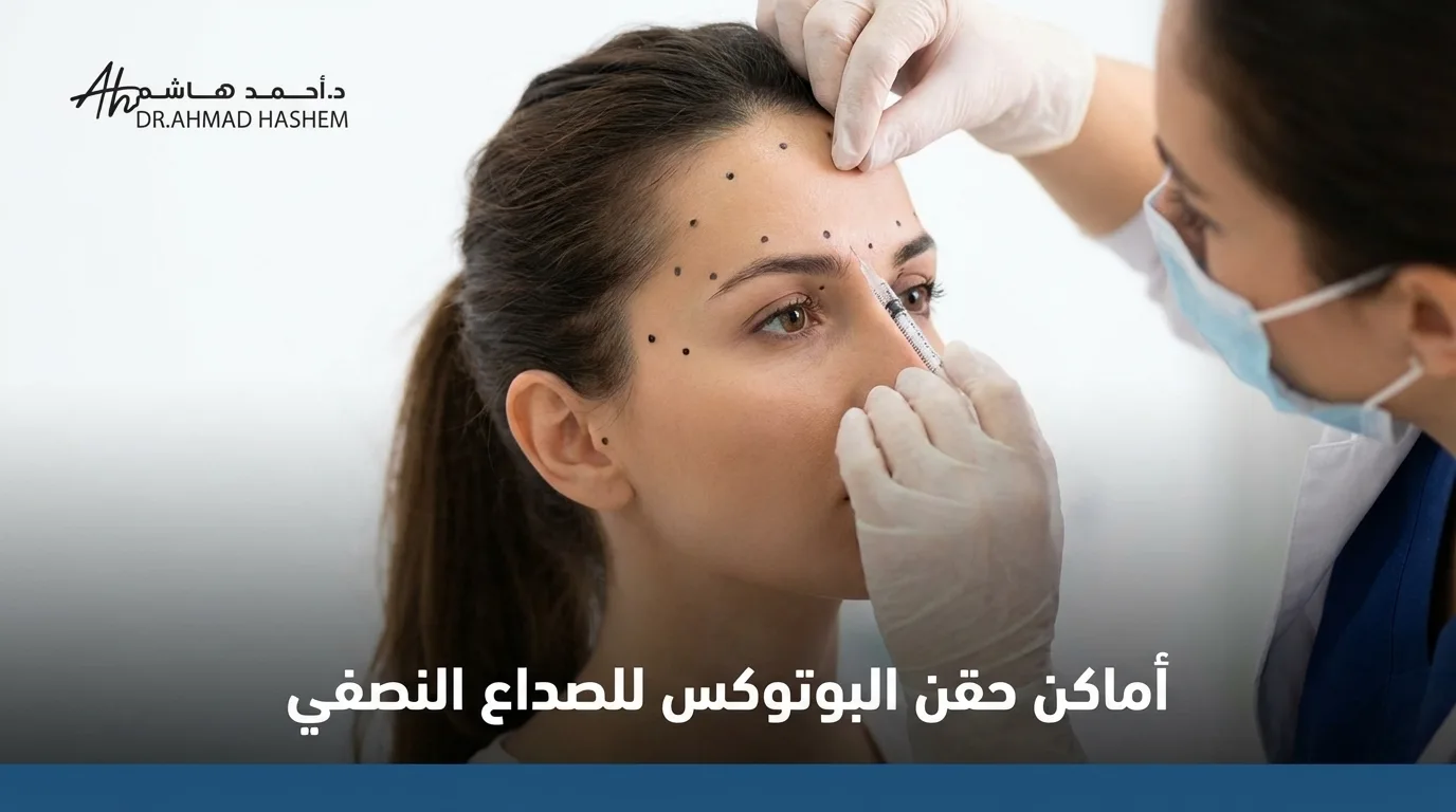 أماكن حقن البوتكس للصداع النصفي