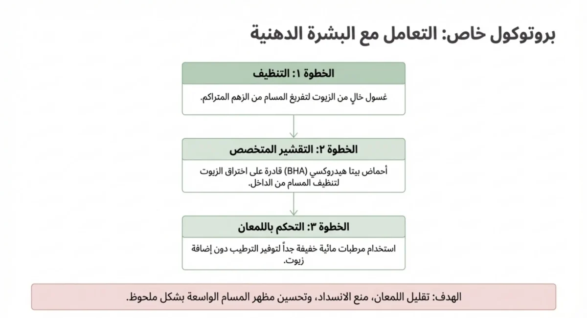 علاج المسامات بالوجه 09