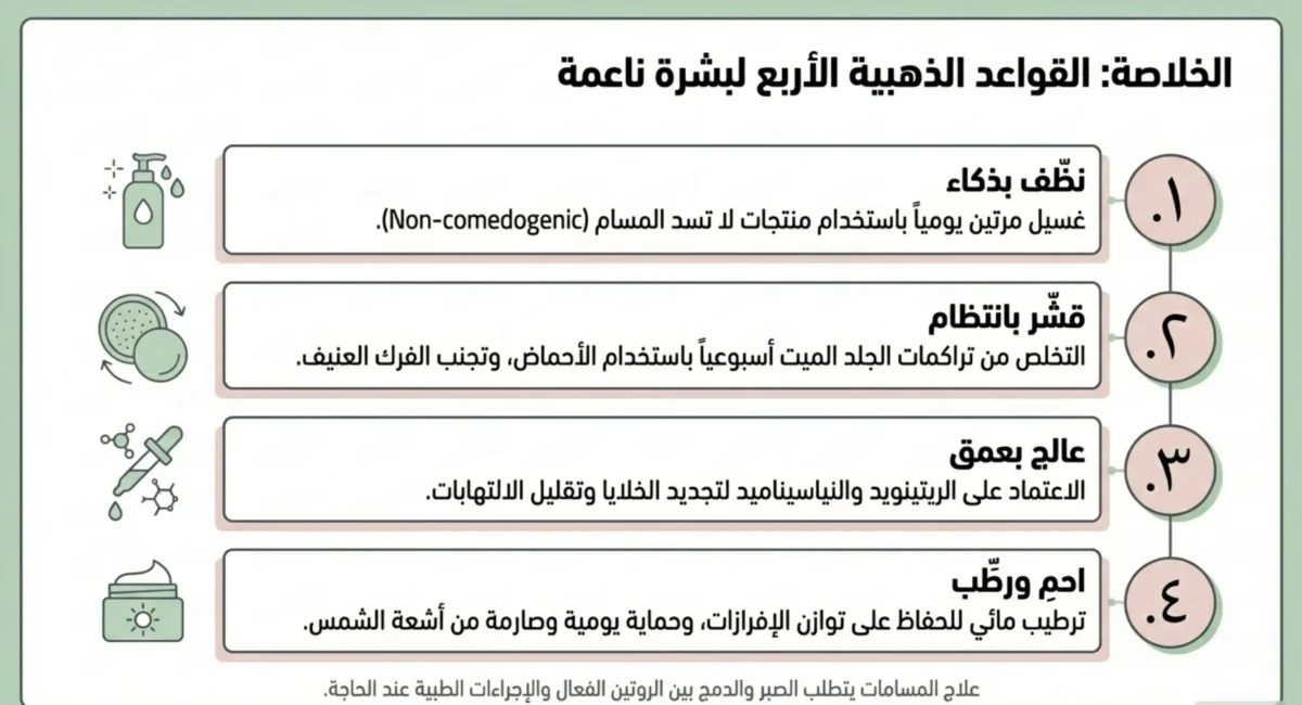 علاج المسامات بالوجه 12
